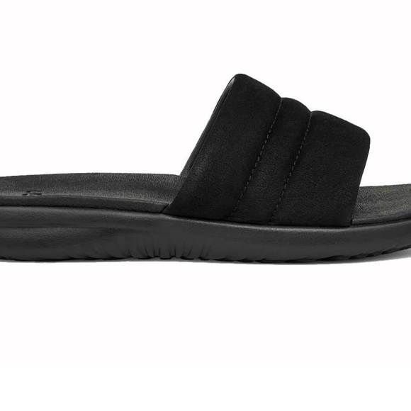 UGG UNION SLIDE MENS NIB BLACK SIZE 13  SUEDE - Picture 3 of 3